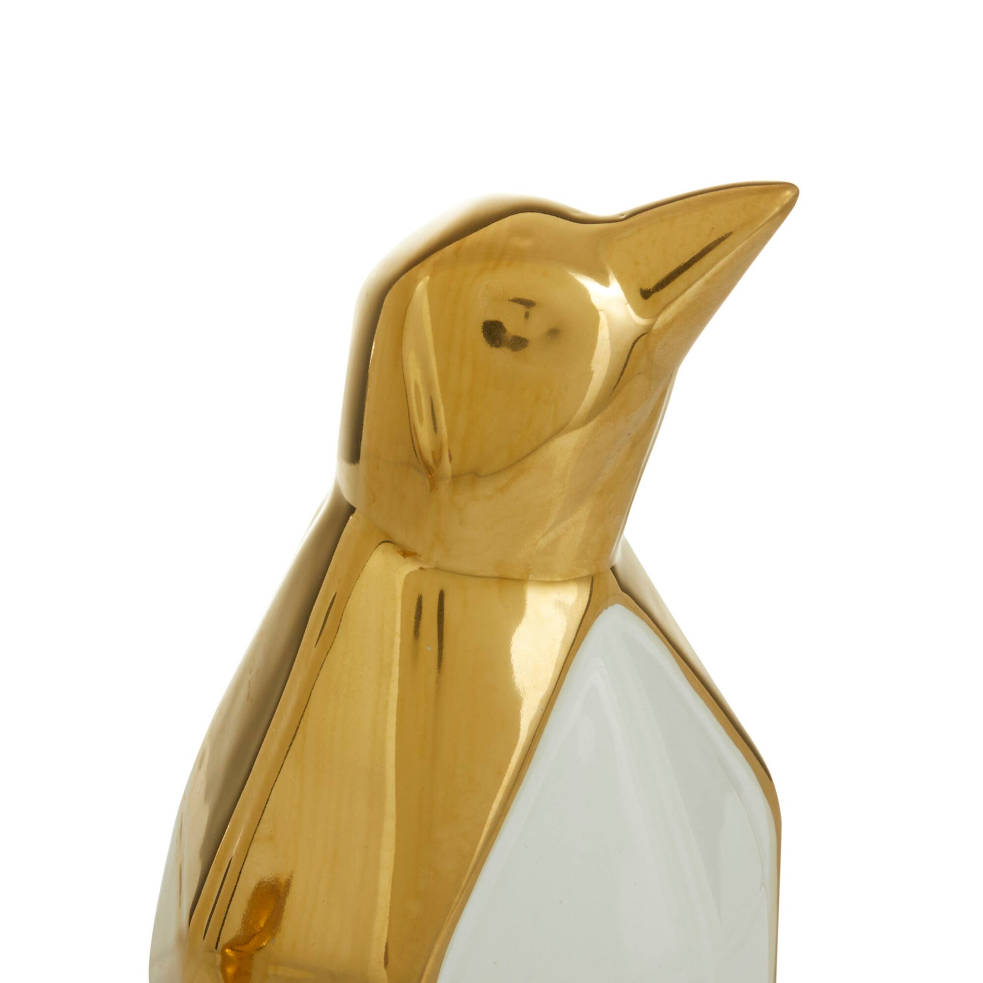 CosmoLiving by Cosmopolitan Gold Porcelain Glam Sculpture, 11" x 9"